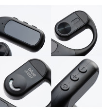 Auricolare Bluetooth Mono Blue Star Hook Nero con Display batteria fino a 25h di conversazione bluetooth 5.5 stabile e veloce