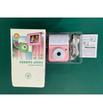 Fotocamera digitale con stampante istantanea S7 rosa - Stampa istantanea delle fotografie su carta adesiva o normale