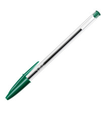 Penna a sfera Cristal - punta media 1,0mm - verde - Bic - conf. 50 pezzi
