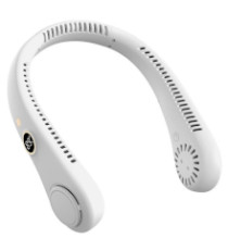Ventilatore da collo ricaricabile 3000mAh con Display LED – 5 Velocità, Leggero e confortevole solo 210gr, Autonomia: 6-10 ore
