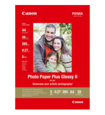 Canon - Carta fotografica Plus Glossy II PP-201 - A4 - 20 Fg - 265gr - 2311B019