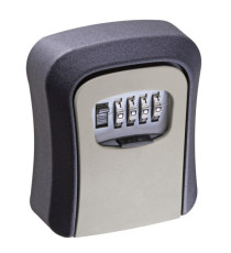 Cassetta di sicurezza per chiavi - combinazione meccanica - 9,5 x 11,5 x 4 cm - metallo - nero/grigio - Valex