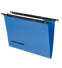 Cartella sospesa Cartesio PP - cassetto - PPL - interasse 33 cm - fondo V - 31,2 x 25 cm - colori assortiti - Bertesi