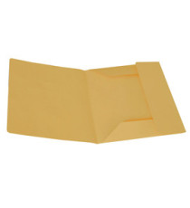 Cartellina 3 lembi - 200 gr - 25 x 33 cm - cartoncino manilla - giallo - Cartotecnica del Garda - conf. 50 pezzi
