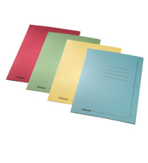 Cartellina 3 lembi con stampa - 295 gr - 25x35 cm - giallo - Esselte - conf. 25 pezzi