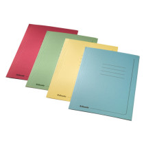 Cartellina 3 lembi con stampa - 295 gr - 25x35 cm - giallo - Esselte - conf. 25 pezzi