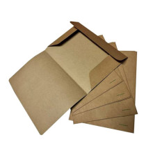 Cartellina 3 lembi Eco - 225 gr - 24,5 x 34 cm - cartoncino kraft - avana - Starline - conf. 25 pezzi