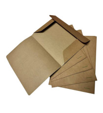 Cartellina 3 lembi Eco - 225 gr - 24,5 x 34 cm - cartoncino kraft - avana - Starline - conf. 25 pezzi