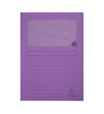 Cartellina a L con finestra Forever - 130g - A4 - colori assortiti - Exacompta - conf. 10 pezzi
