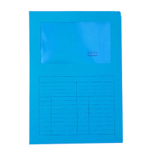 Cartellina a L con finestra Sintex - 120 gr- A4 - colori assortiti - Blasetti - SintexBox da 150 pezzi