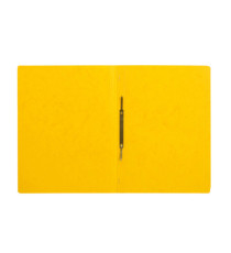 Cartellina semplice con pressino- 265 gr - A4 - cartone pressato - giallo - Pagna