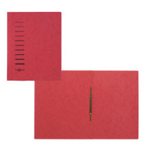 Cartellina semplice con pressino- 265 gr - A4 - cartone pressato - rosso - Pagna