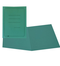 Cartellina semplice con stampa - 145 gr - 25 x 34 cm - verde - cartoncino manilla - Cartotecnica del Garda - conf. 100 p