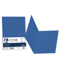 Cartellina semplice Luce - 200 gr - A4 - blu prussia - cartoncino bristol - Favini - conf. 50 pezzi