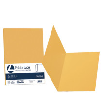 Cartellina semplice Luce - 200 gr - A4 - giallo oro - cartoncino bristol - Favini - conf. 50 pezzi