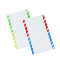 Cartellini per cartelle sospese - 140 mm - Bertesi - pack 10 fogli da 34 cartoncini