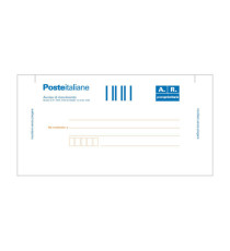 Cartolina raccomandata A/R - con adesivo rimovibile - 10 x 20cm - Edipro - conf. 100 cartoline
