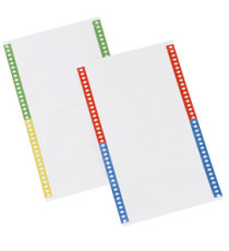 Cartoncini per cartelle sospese - armadio - 40 cartoncini per foglio - 14 cm - Bertesi - conf. 10 fogli