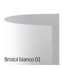 Cartoncino Bristol Color - 70 x 100 cm - 200 gr - bianco 01 - Favini - conf. 10 pezzi