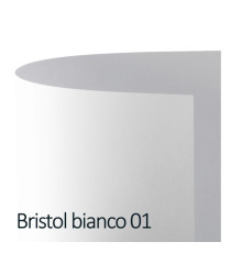 Cartoncino Bristol Color - 70 x 100 cm - 200 gr - bianco 01 - Favini - conf. 10 pezzi