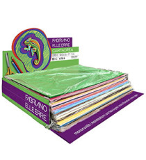 Cartoncino CartaCrea - 35 x 50 cm - 220 gr - colori assortiti - Fabriano - Expo 260 fogli
