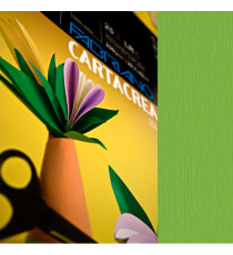 Cartoncino CartaCrea - 35 x 50 cm - 220 gr - verde 111 - Fabriano - blister 10 fogli