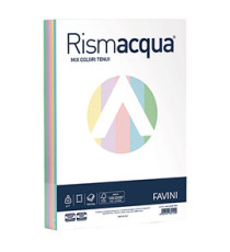 Carta Rismacqua - A4 - 90 gr - mix 5 colori - Favini - conf. 300 fogli