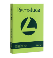 Carta Rismaluce - A4 - 200 gr - verde pistacchio 54 - Favini - conf. 125 fogli