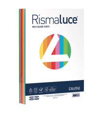 Carta Rismaluce - A4 - 90 gr - mix 8 colori - Favini - conf. 300 fogli