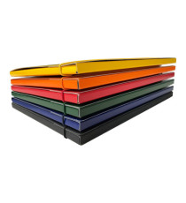 Cartella 3 lembi con elastico - 25 x 34 cm - dorso 1cm - rosso - Starline