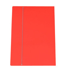 Cartella con elastico - 50 x 70 cm - dorso variabile - cartone plastificato - rosso - Cartotecnica del Garda