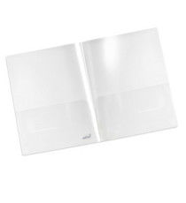 Cartella con doppia tasca Plastidea - A4 - PP - trasparente - Iternet - conf. 5 pezzi