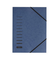 Cartella con elastico angolare - A4 - dorso variabile - cartoncino - blu - Pagna