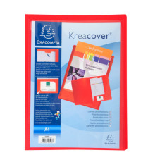 Cartella di presentazione con 2 alette Kreacover - A4 - PP - colori assortiti - Exacompta
