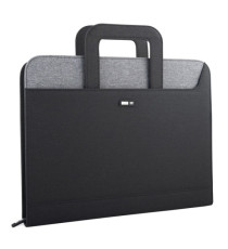 Cartella portablocco - con manici - nero/grigio - 28,5x36cm - City Time