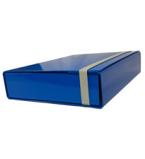 Cartella progetto - con elastico - dorso 7 cm - azzurro - Starline