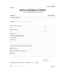 Cartella sanitaria di rischio per lavoratori esposti ad agenti cancerogeni - 31 x 24cm - Edipro