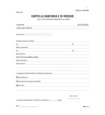 Cartella sanitaria di rischio per lavoratori esposti ad agenti cancerogeni - 31 x 24cm - Edipro