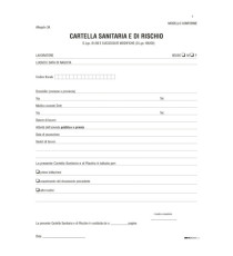 Cartella sanitaria di rischio per lavoratori esposti ad agenti cancerogeni - 31 x 24cm - Edipro