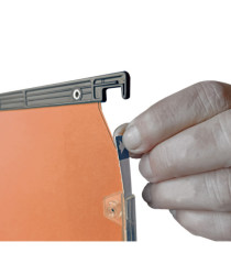 Cartella sospesa Cartesio Plus - armadio - interasse 33 cm - fondo U - 33 x 28 cm - arancio - Bertesi