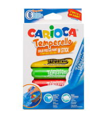 Carioca temperello - colori assortiti - Carioca - astuccio 6 temperelli