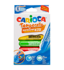 Carioca temperello - colori assortiti - Carioca - astuccio 6 temperelli