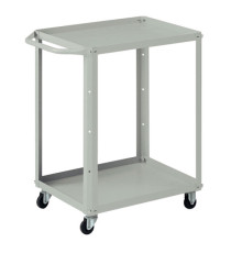 Carrello da lavoro - 2 vasche da 60 x 45 cm - 71 x 45 x 78 cm - grigio - Tecnotelai