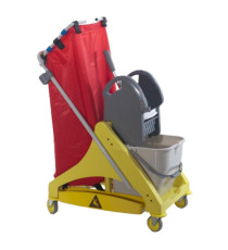 Carrello per pulizie QO-Kart Multi - salvaspazio - 30 L - 42 x 78 x 108 cm - Taxon