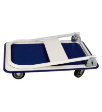 Carrello portatutto PZS150 - pieghevole - 74 x 48 x 83 cm - portata massima 150 kg - bianco/blu - Serena Group