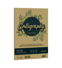 Carta Calligraphy Nature Crush - A4 - 120 gr - verde oliva - Favini - conf. 50 fogli