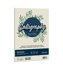 Carta Calligraphy Nature Remake - A4 - 120 gr - perla - Favini - conf. 50 fogli