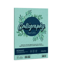 Carta Calligraphy Nature Remake - A4 - 250 gr - acquamarina - Favini - conf. 50 fogli
