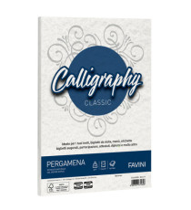 Carta Calligraphy pergamena - A4 - 190 gr - bianco 01 - Favini - conf. 50 fogli