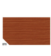 Carta crespa - 50 x 250 cm - 48 gr - marrone 870 - Rex Sadoch - conf.10 rotoli